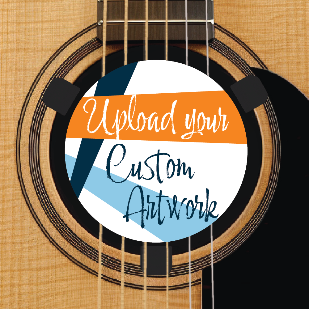 Custom Acoustic Guitar Sound Hole Insert – Upload your own artwork for a custom Level Logo