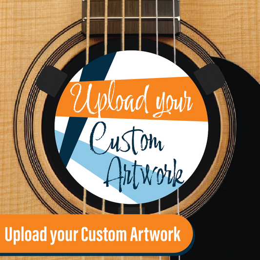 Custom Acoustic Guitar Sound Hole Insert – Upload your own artwork for a custom Level Logo