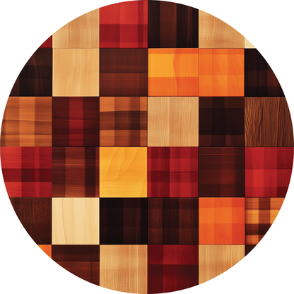 Acoustic Guitar Sound Hole Cover – Fall Plaid Design Sound Hole Insert