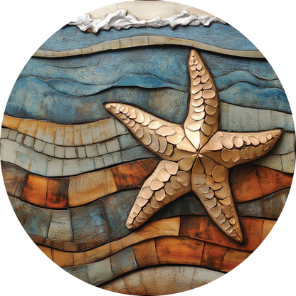 Acoustic Guitar Sound Hole Cover – Starfish Design Sound Hole Insert