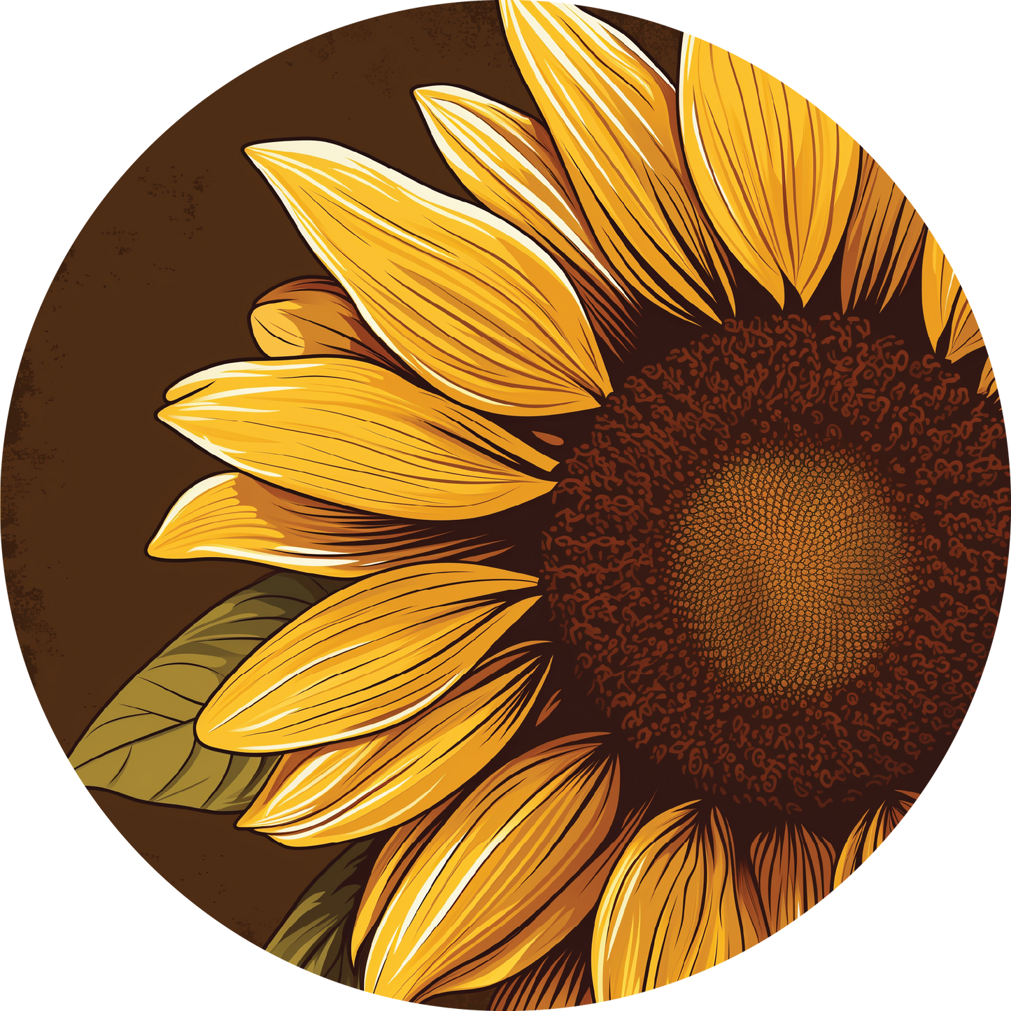 Acoustic Guitar Sound Hole Cover – Sunflower Design Sound Hole Insert